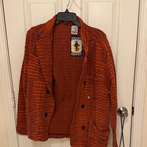 Orange Striped Jacket BONNE Amsterdam